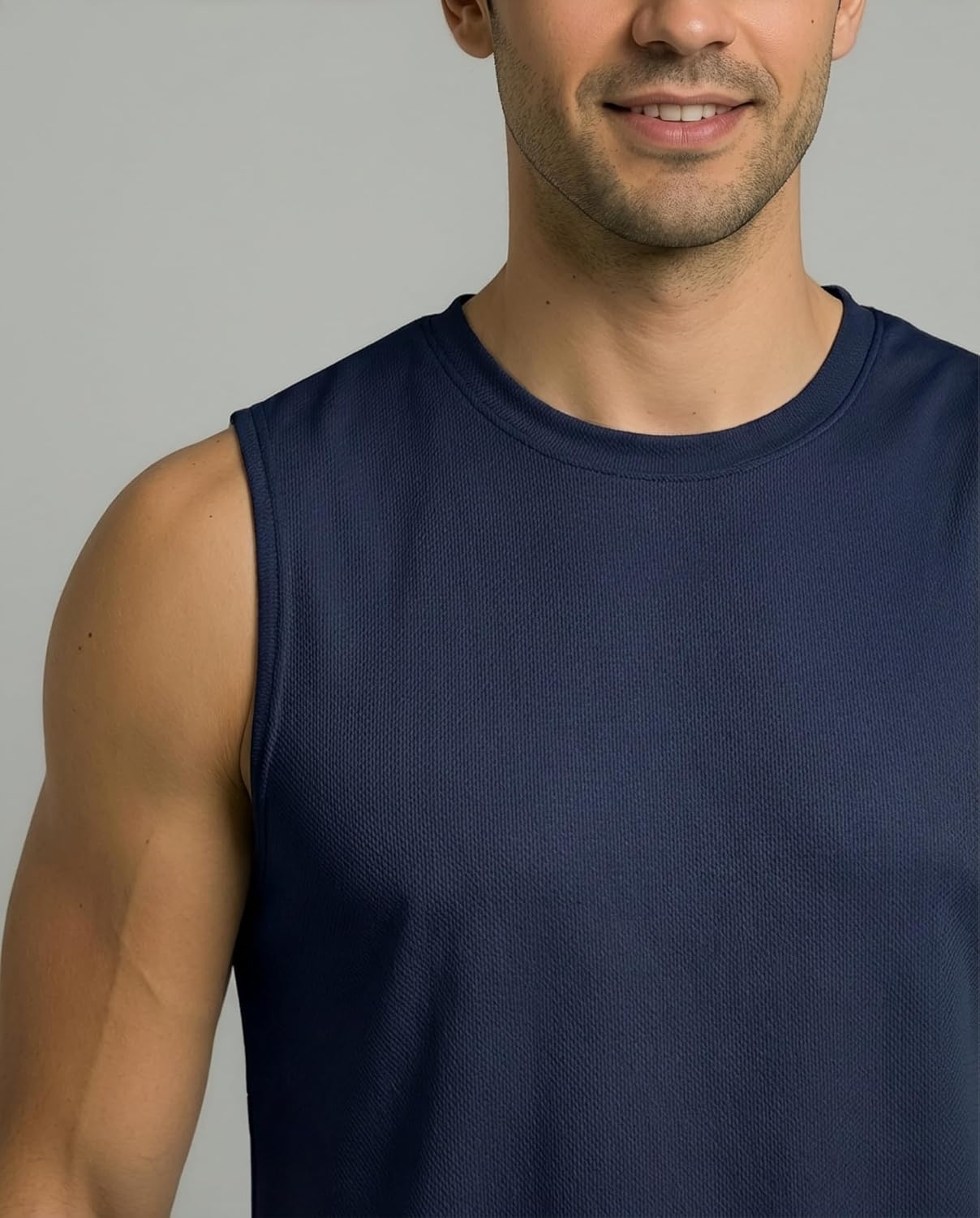 image:image5 Pack Mens Mesh Muscle Tank Tops Sleeveless Athletic Gym Workout ShirtsSet 15