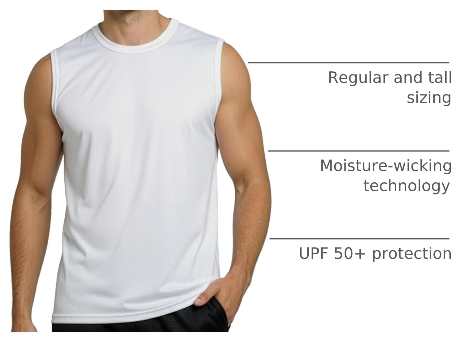 image:image5 Pack Mens Mesh Muscle Tank Tops Sleeveless Athletic Gym Workout ShirtsSet 2