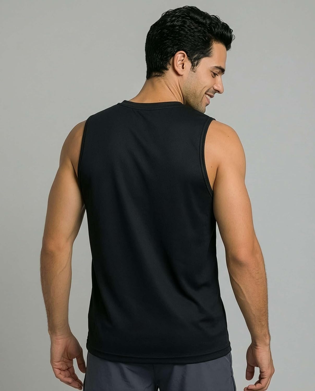 image:image5 Pack Mens Mesh Muscle Tank Tops Sleeveless Athletic Gym Workout ShirtsSet 3