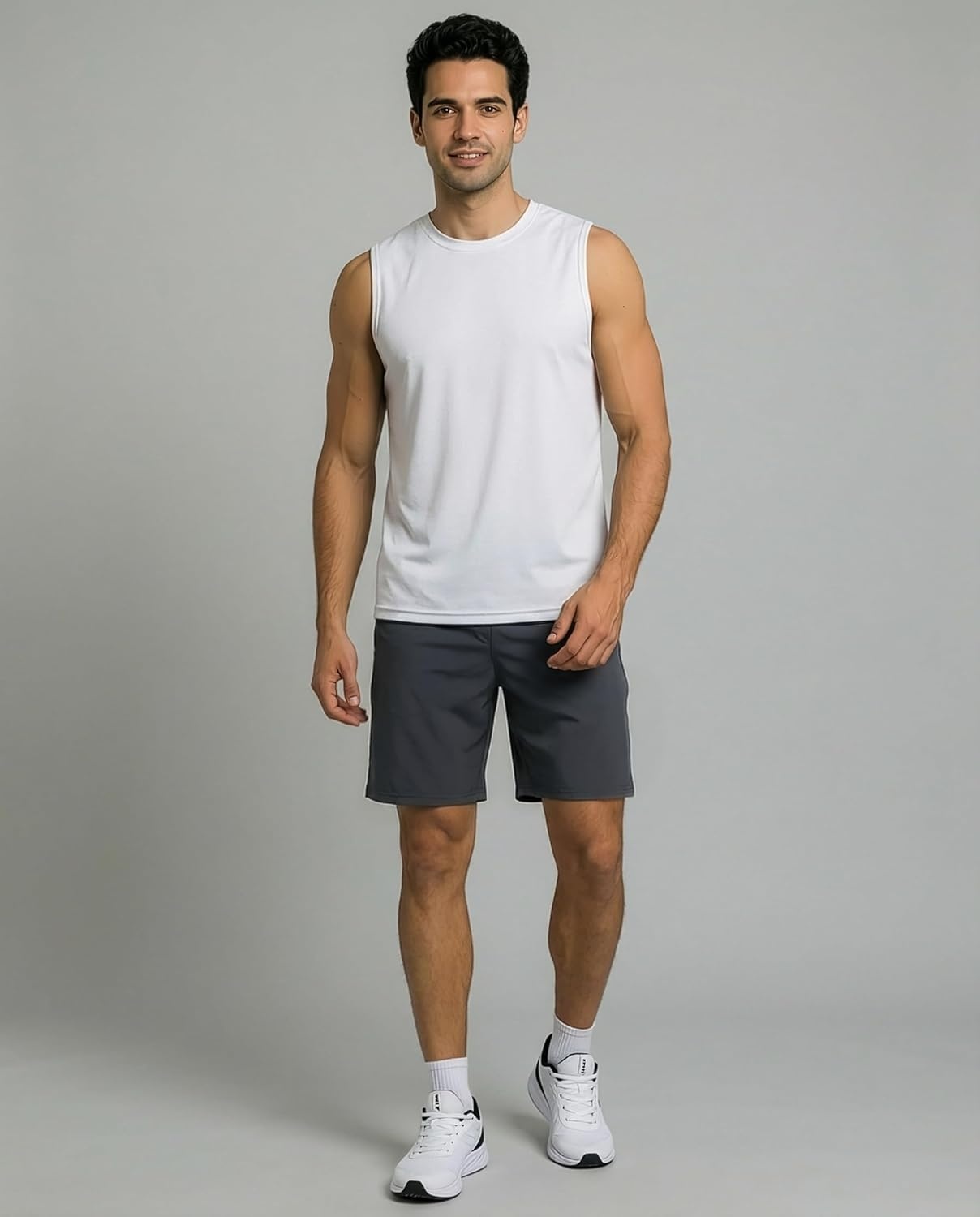 image:image5 Pack Mens Mesh Muscle Tank Tops Sleeveless Athletic Gym Workout ShirtsSet 3
