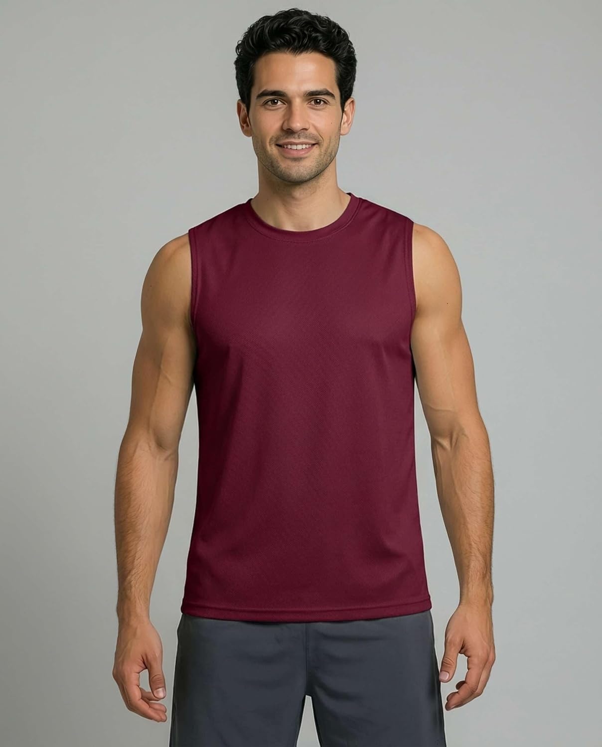 image:image5 Pack Mens Mesh Muscle Tank Tops Sleeveless Athletic Gym Workout ShirtsSet 4