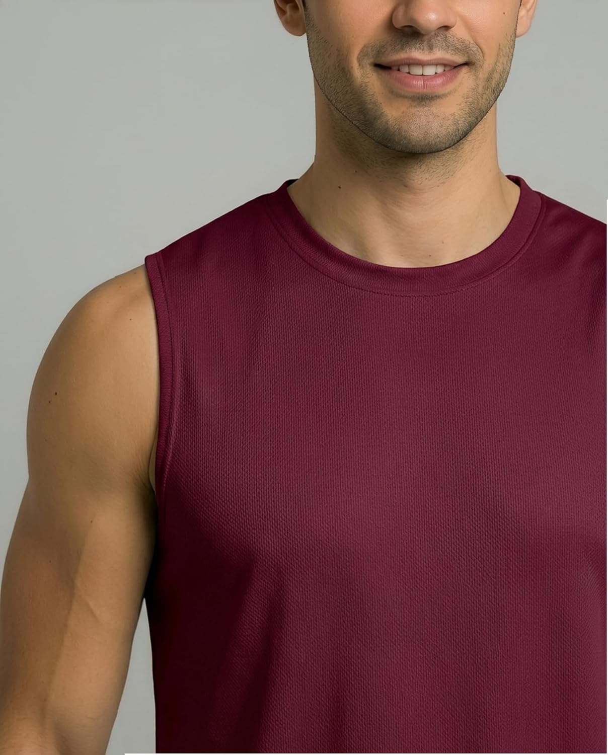 image:image5 Pack Mens Mesh Muscle Tank Tops Sleeveless Athletic Gym Workout ShirtsSet 4