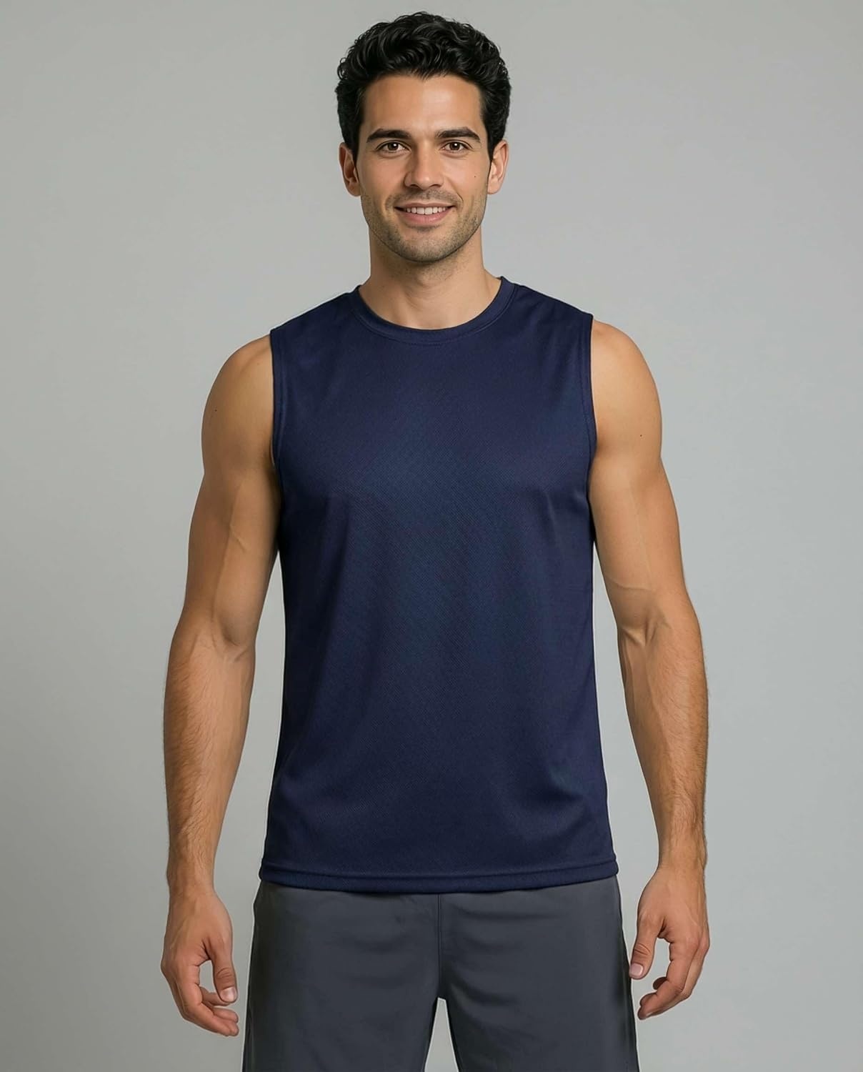 image:image5 Pack Mens Mesh Muscle Tank Tops Sleeveless Athletic Gym Workout ShirtsSet 5