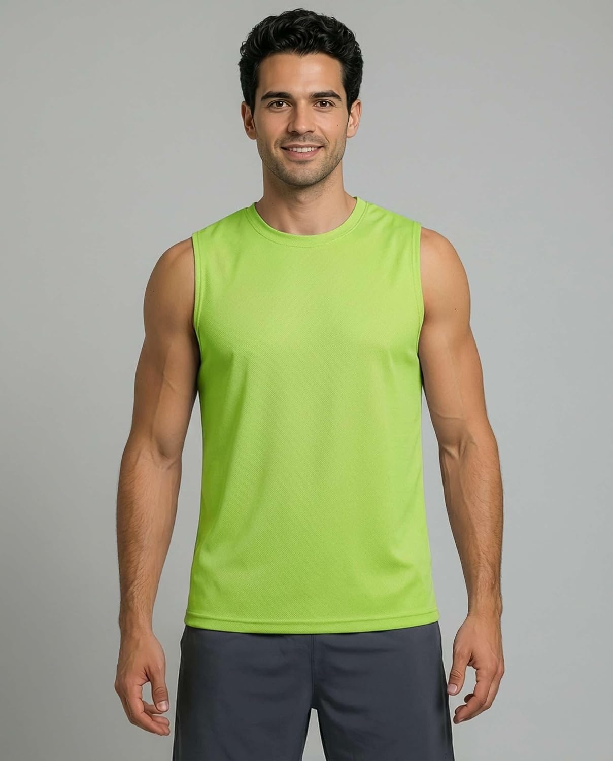image:image5 Pack Mens Mesh Muscle Tank Tops Sleeveless Athletic Gym Workout ShirtsSet 6
