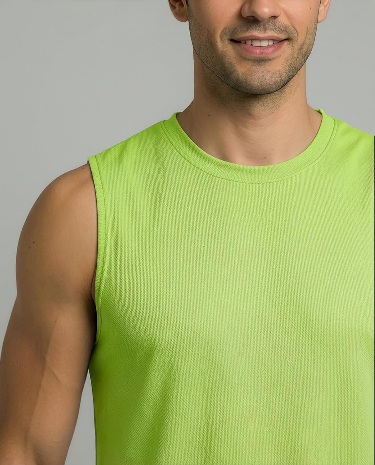 image:image5 Pack Mens Mesh Muscle Tank Tops Sleeveless Athletic Gym Workout ShirtsSet 6