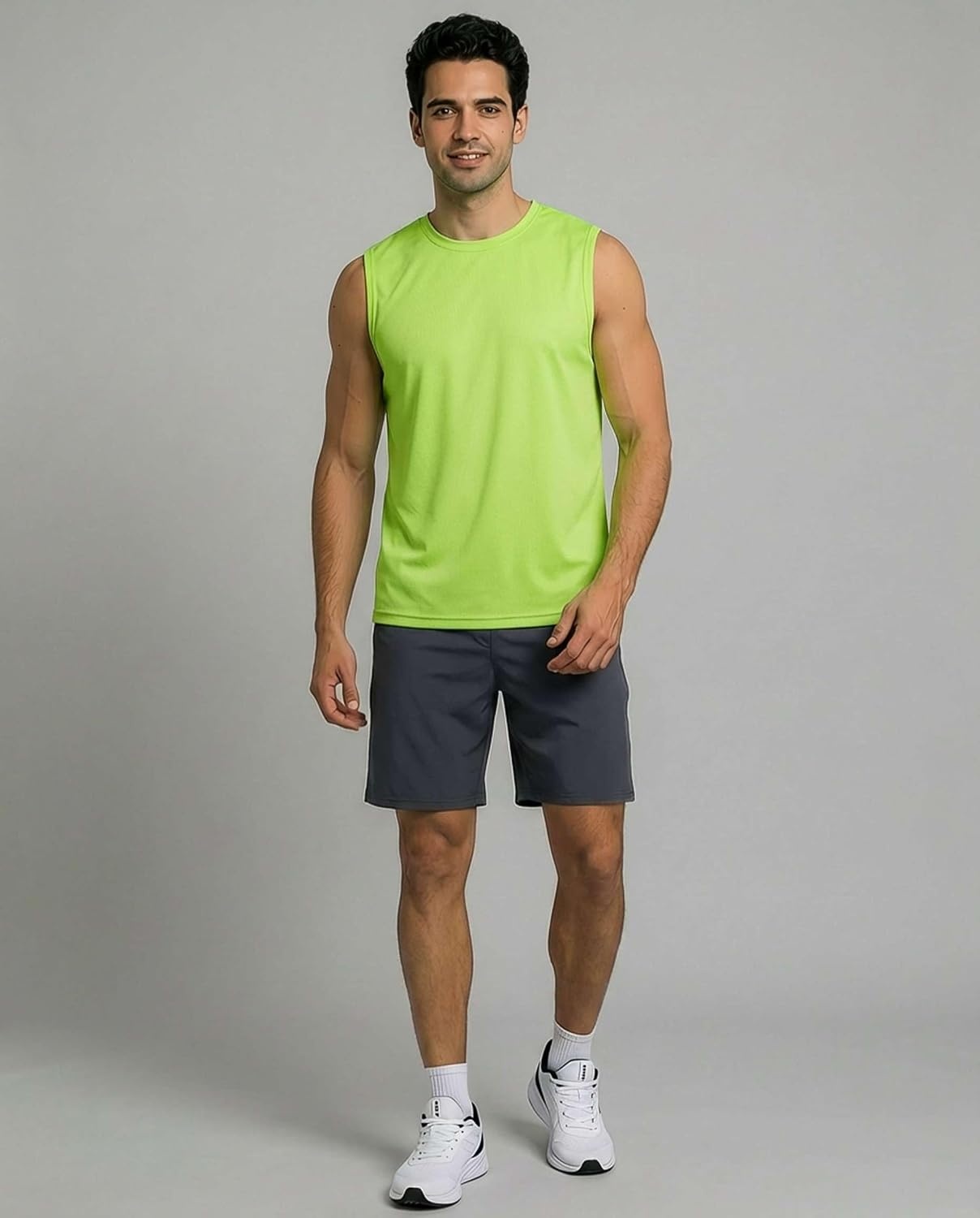 image:image5 Pack Mens Mesh Muscle Tank Tops Sleeveless Athletic Gym Workout ShirtsSet 6