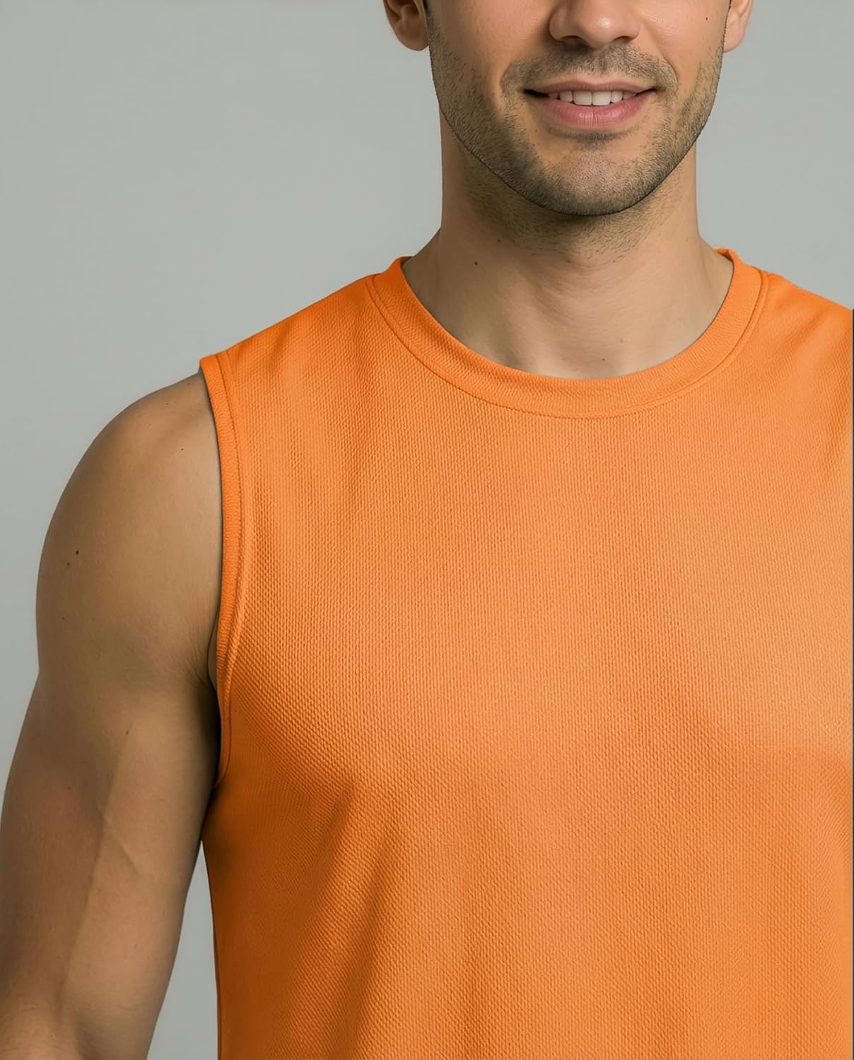 image:image5 Pack Mens Mesh Muscle Tank Tops Sleeveless Athletic Gym Workout ShirtsSet 7