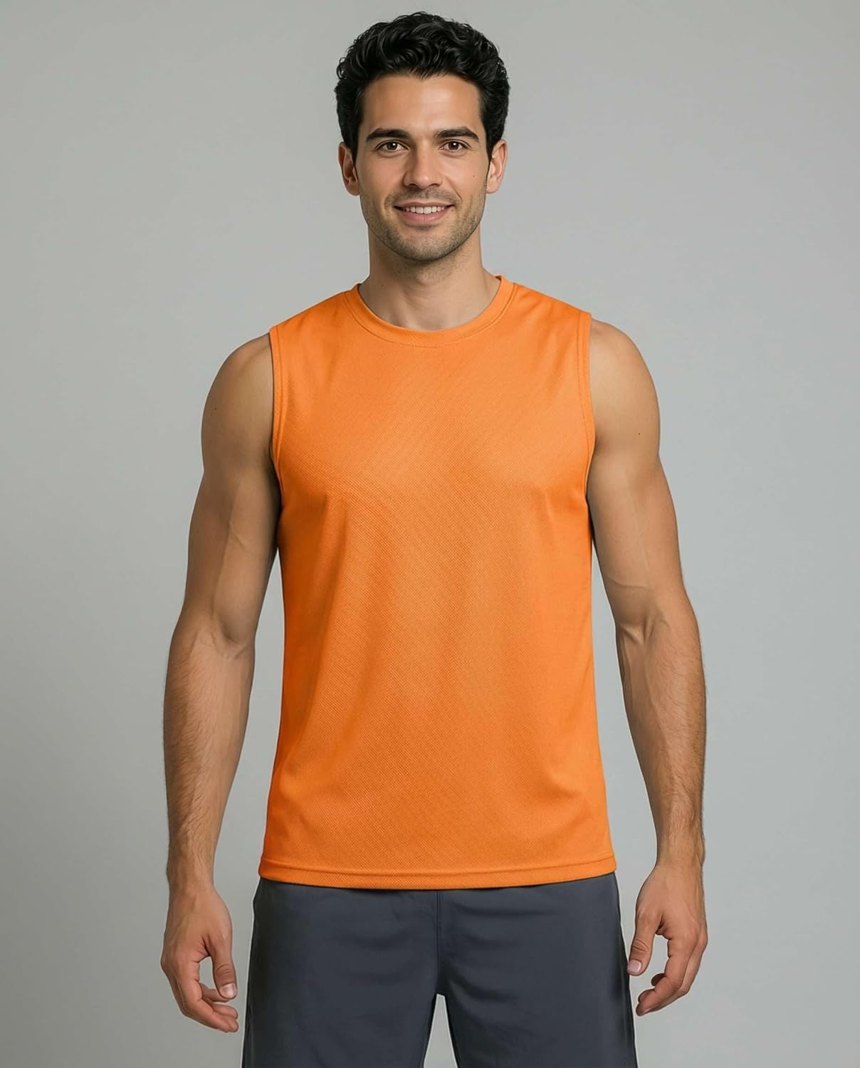 image:image5 Pack Mens Mesh Muscle Tank Tops Sleeveless Athletic Gym Workout ShirtsSet 7