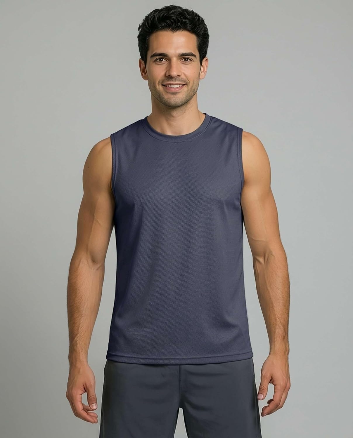 image:image5 Pack Mens Mesh Muscle Tank Tops Sleeveless Athletic Gym Workout ShirtsSet 8