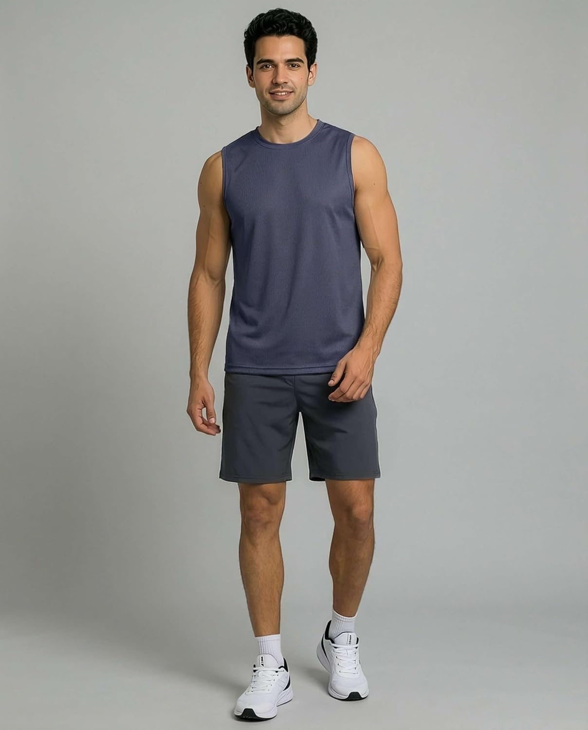 image:image5 Pack Mens Mesh Muscle Tank Tops Sleeveless Athletic Gym Workout ShirtsSet 8