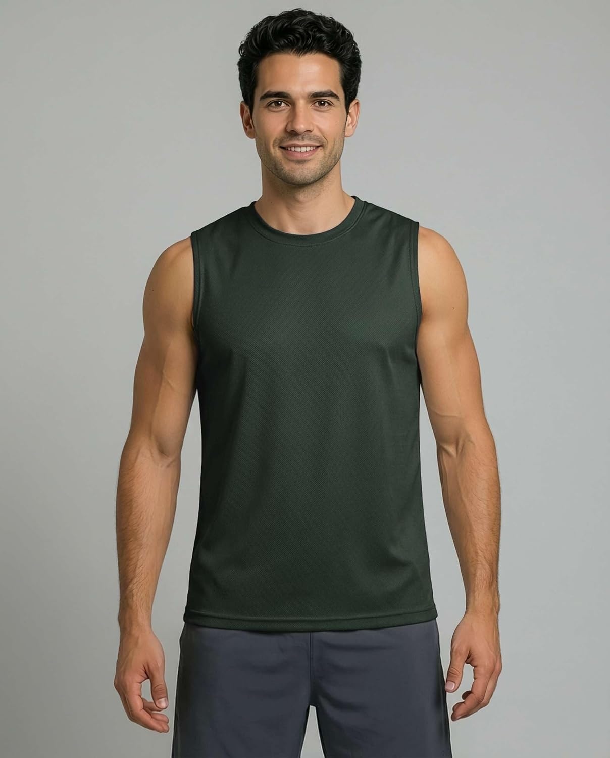 image:image5 Pack Mens Mesh Muscle Tank Tops Sleeveless Athletic Gym Workout ShirtsSet 9