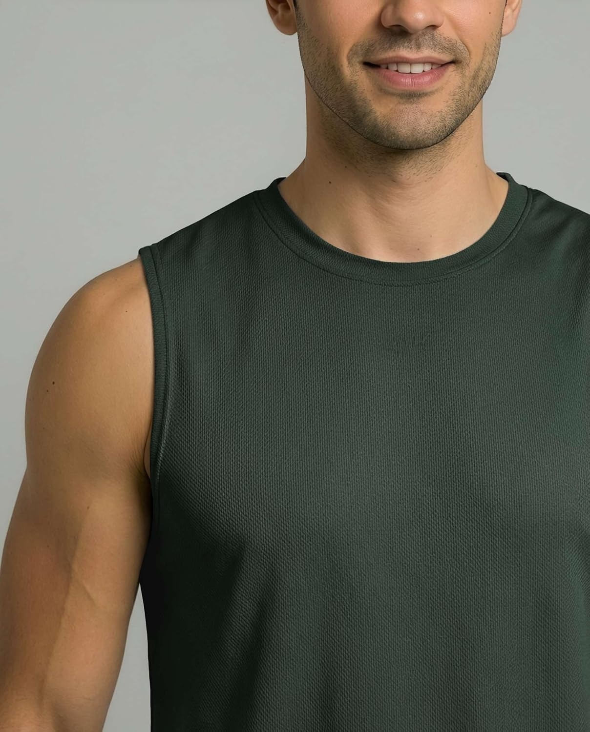 image:image5 Pack Mens Mesh Muscle Tank Tops Sleeveless Athletic Gym Workout ShirtsSet 9