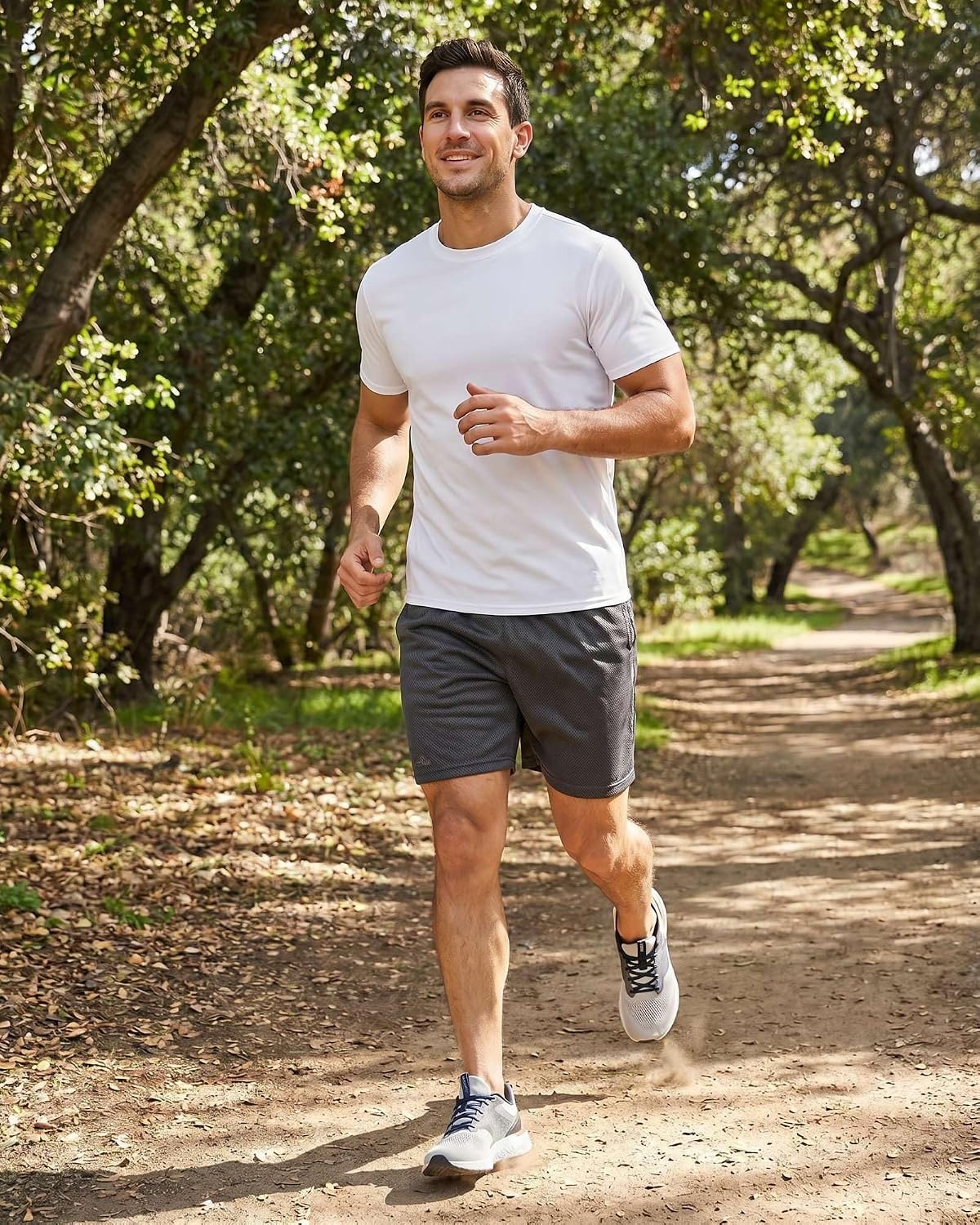 image:image5 Pack Mens Mesh Short Sleeve T Shirts Athletic Workout Running Gym TeesSet 2