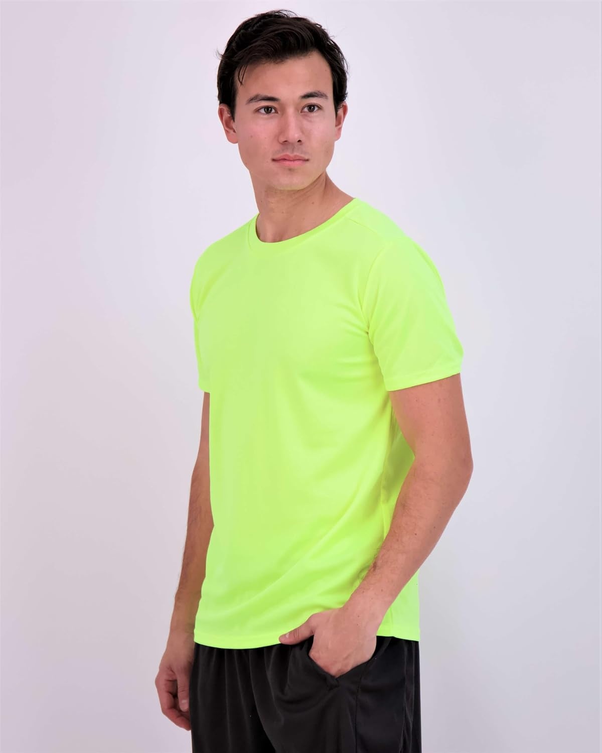 image:image5 Pack Mens Mesh Short Sleeve T Shirts Athletic Workout Running Gym TeesSet 6