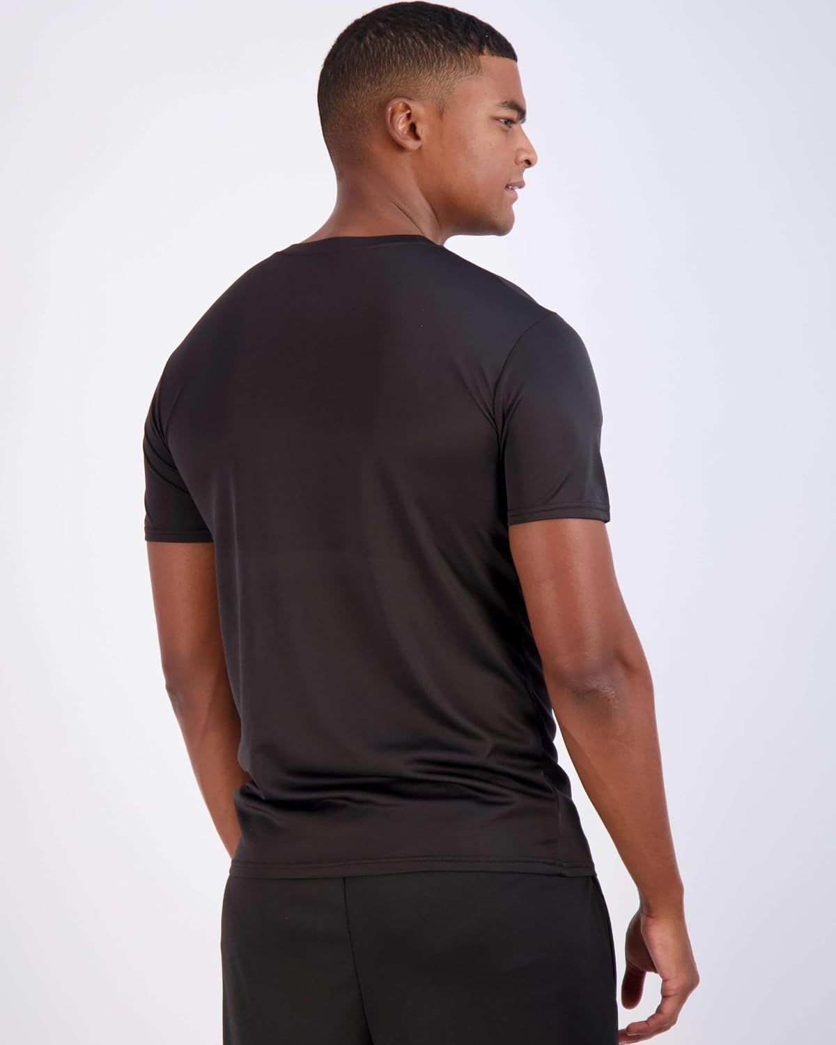 image:image5 Pack Mens Mesh Short Sleeve T Shirts Athletic Workout Running Gym TeesSet 7