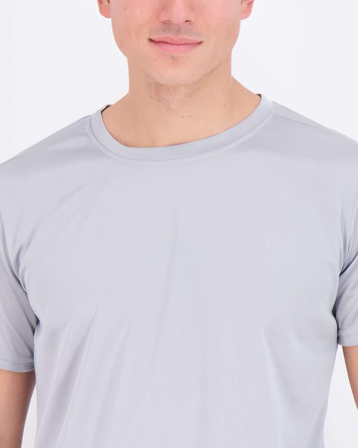 image:image5 Pack Mens Mesh Short Sleeve T Shirts Athletic Workout Running Gym TeesSet 7