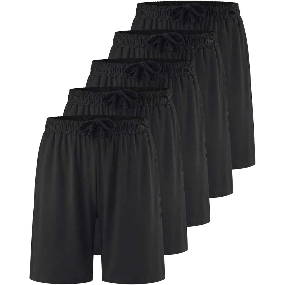 image:image5 Pack Mens 7 Dry Fit Shorts Athletic Basketball Running Gym WorkoutSet 1