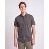 3 Pack Men’s Cotton Short Sleeve Button Down Casual Work Shirt Button Up(Charcoal Heather)