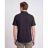 3 Pack Men’s Cotton Short Sleeve Button Down Casual Work Shirt Button Up(Solid Black  Solid Navy Blazer  Charcoal Heather)