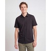 3 Pack Men’s Cotton Short Sleeve Button Down Casual Work Shirt Button Up(Solid Black)