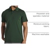 3 Pack Mens Dry Fit Polo Shirts Short Sleeve Collared Golf Work Athletic(Set 1)