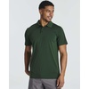3 Pack Mens Dry Fit Polo Shirts Short Sleeve Collared Golf Work Athletic(Set 1)