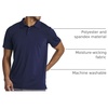 3 Pack Mens Dry Fit Polo Shirts Short Sleeve Collared Golf Work Athletic(Set 3)
