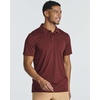 3 Pack Mens Dry Fit Polo Shirts Short Sleeve Pocket Golf Work Tactical(Set 2)