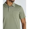 3 Pack Mens Dry Fit Polo Shirts Short Sleeve Pocket Golf Work Tactical(Set 5)