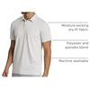 3 Pack Mens Dry Fit Polo Shirts Short Sleeve Pocket Golf Work Tactical(Set 8)