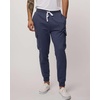 3 Pack Mens Fleece Cargo Joggers Sweatpants Cuffed Athletic Gym Pockets(Set 2)