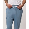 3 Pack Mens Fleece Cargo Joggers Sweatpants Cuffed Athletic Gym Pockets(Set 3)