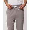 3 Pack Mens Fleece Cargo Joggers Sweatpants Cuffed Athletic Gym Pockets(Set 4)