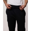 3 Pack Mens Fleece Cargo Joggers Sweatpants Cuffed Athletic Gym Pockets(Set 6)