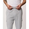 3 Pack Mens Fleece Cargo Joggers Sweatpants Cuffed Athletic Gym Pockets(Set 8)