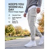 3 Pack Mens Fleece Cargo Joggers Sweatpants Cuffed Athletic Gym Pockets(Solid Black  Charcoal Heather  Grey Heather)