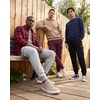3 Pack Mens Fleece Cargo Joggers Sweatpants Cuffed Athletic Gym Pockets(Solid Black  Solid Burgundy  Grey Heather)