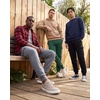 3 Pack Mens Fleece Cargo Joggers Sweatpants Cuffed Athletic Gym Pockets(Solid Black  Solid Hunter Green  Solid Quiet Shade)