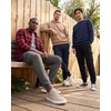 3 Pack Mens Fleece Cargo Joggers Sweatpants Cuffed Athletic Gym Pockets(Solid Black  Solid Navy Blazer  Charcoal Heather)