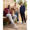 3 Pack Mens Fleece Cargo Joggers Sweatpants Cuffed Athletic Gym Pockets(Solid Black  Solid Stormy Weather  Grey Heather)