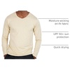 4 Pack Men’s Dry Fit Long Sleeve V Neck T Shirts Athletic Workout Gym Tees(Set 10)