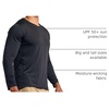 4 Pack Men’s Dry Fit Long Sleeve V Neck T Shirts Athletic Workout Gym Tees(Set 12)