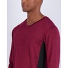 4 Pack Men’s Dry Fit Long Sleeve V Neck T Shirts Athletic Workout Gym Tees(Set 3)