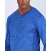 4 Pack Men’s Dry Fit Long Sleeve V Neck T Shirts Athletic Workout Gym Tees(Set 3)