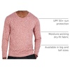 4 Pack Men’s Dry Fit Long Sleeve V Neck T Shirts Athletic Workout Gym Tees(Set 5)
