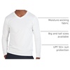 4 Pack Men’s Dry Fit Long Sleeve V Neck T Shirts Athletic Workout Gym Tees(Set 7)