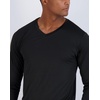 4 Pack Men’s Dry Fit Long Sleeve V Neck T Shirts Athletic Workout Gym Tees(Set 7)