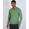 4 Pack Men’s Dry Fit Long Sleeve V Neck T Shirts Athletic Workout Gym Tees(Set 8)