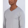 4 Pack Men’s Dry Fit Long Sleeve V Neck T Shirts Athletic Workout Gym Tees(Set 9)