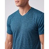 5 Pack Men’s Dry Fit V Neck Workout T Shirts Athletic Gym Fitness Tees(Set 1)